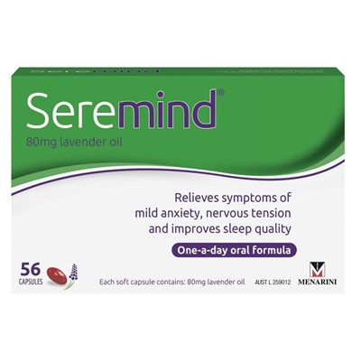 Seremind 80 mg Lavender Oil 56 Capsules