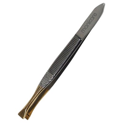 Manicare Gold Tipped Flat Tweezers