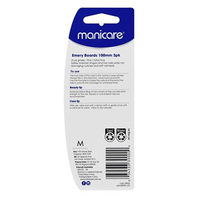 Manicare Baby Emery Boards Fine/Extra Fine 3 pack