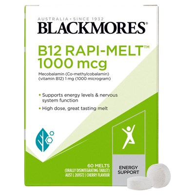 Blackmores B12 Rapi Melt 1000mcg 60 Melts
