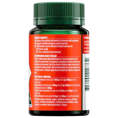 Nature's Own Triple Strength Garlic + C Horseradish 60 Tablets