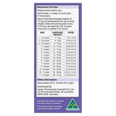 Dymadon Paracetamol for Kids 2-12 Yrs Orange 100mL