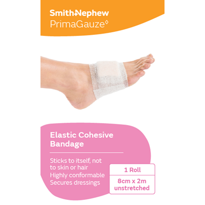 Primagauze Elastic Cohesive Bandage 8cm x 2m