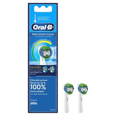 Oral-B Precision Clean Replacement Brush Heads 2 Pack