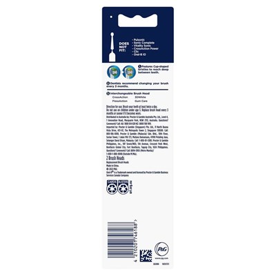 Oral-B Precision Clean Replacement Brush Heads 2 Pack