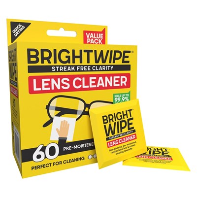 Brightwipe Lens Wipe 60 Pack