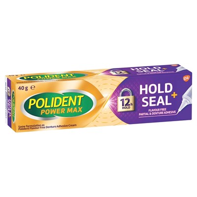 Polident Max Seal Denture Adhesive Cream 40g