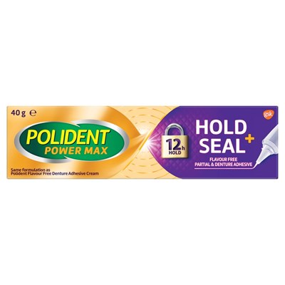 Polident Max Seal Denture Adhesive Cream 40g