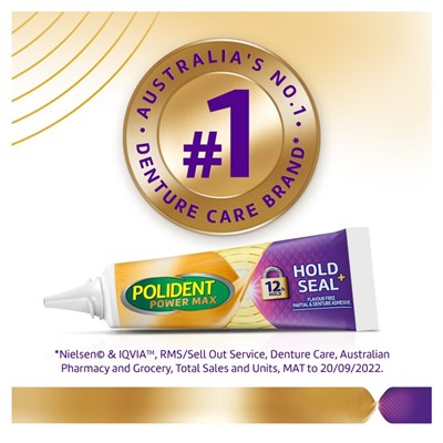 Polident Max Seal Denture Adhesive Cream 40g
