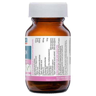 Ethical Nutrients Mega Iron with Activated B Vitamins 30 Capsules