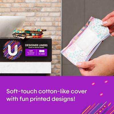 U by Kotex Designer Series Liners 30 Pack