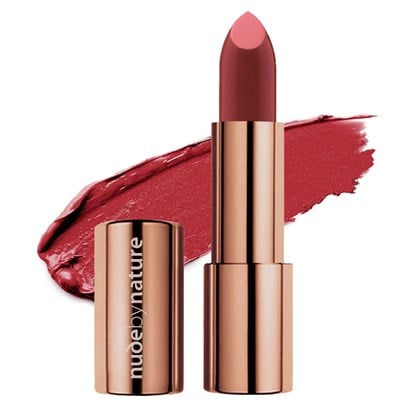 Nude By Nature Moist Shine Lipstick 08 Garnet