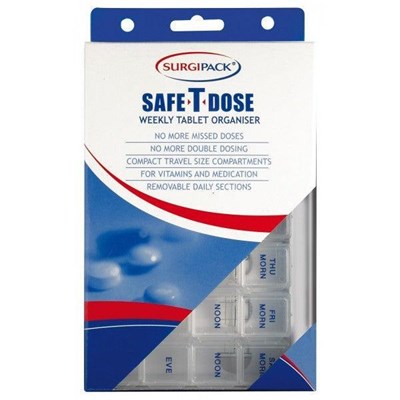 SurgiPack Safe-T-Dose Weekly Organiser Small
