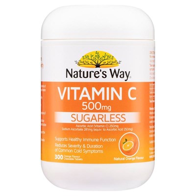Nature's Way Sugarless Vitamin C 500mg 300 Tablets