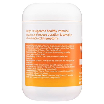 Nature's Way Sugarless Vitamin C 500mg 300 Tablets