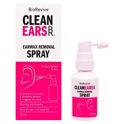 BioRevive Clean Ears Earwax Removal Spray 30mL