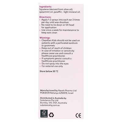 BioRevive Clean Ears Earwax Removal Spray 30mL
