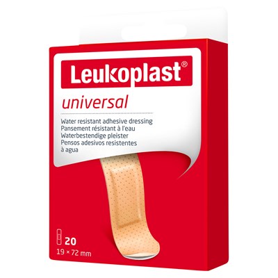 Leukoplast Universal 19 X 72mm Tan 20 Pack