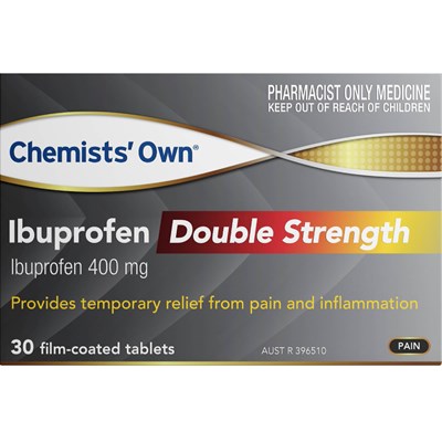 Chemists' Own Ibuprofen Double Strength 400mg 30 Tablets