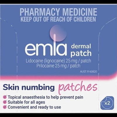 Emla Cream 1 x 5g Tubes + 2 Dressings