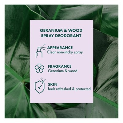 A'kin Geranium & Cedarwood Natural Spray Deodorant 150mL