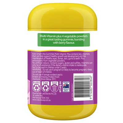 Nature's Way Kids Smart Vita Gummies Multi-Vitamin+ 120 Gummies