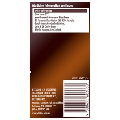 Betadine Antiseptic Topical Solution Liquid 100mL