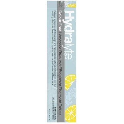 Hydralyte Effervescent Lemonade 20 Tablets