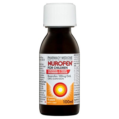 Nurofen For Children 3months-5years Strawberry 100mL