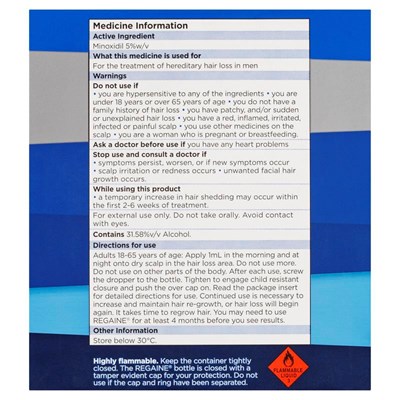 Regaine Men XS 4 For 3 Months