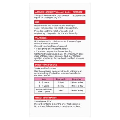 Little Coughs Oral Liquid Raspberry 200mL