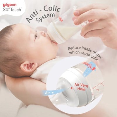 Pigeon SofTouch III Bottle PP 160ml Wide Neck Twin Pack