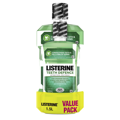 Listerine Teeth Defence Value Pack 1L + 500mL