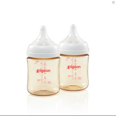 Pigeon SofTouch Bottle PPSU Wide Neck 160ml Twin Pack