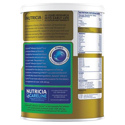 Aptamil AllerPro Syneo Stage-2 900g