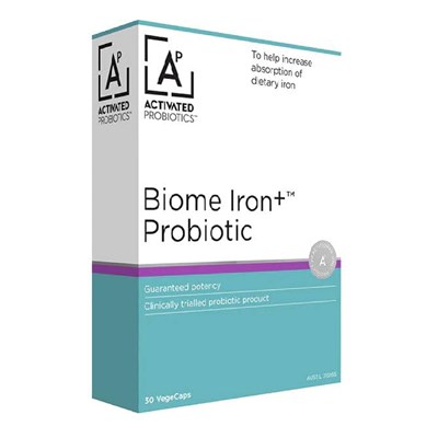 Activated Probiotics Biome Iron+ Probiotic 30 Vege Capsules
