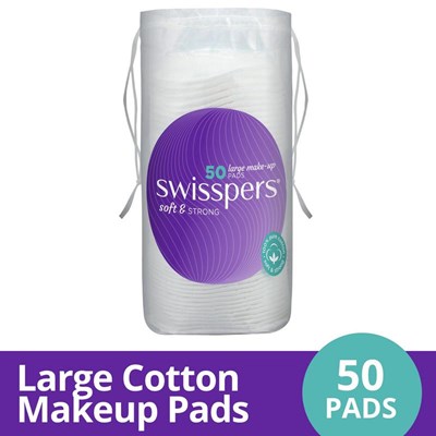 Swisspers Giant Make-Up Pads 50 pack