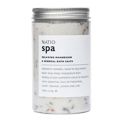 Natio Spa Relaxing Magnesium & Mineral Bath Salts 350g