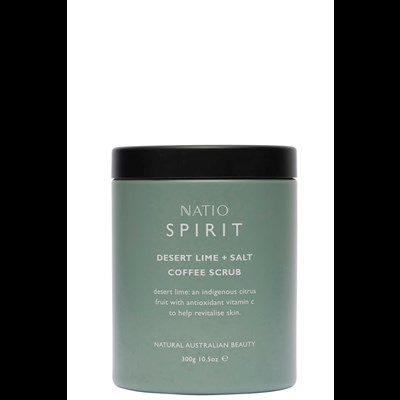 Natio Spirit Desert Lime & Salt Coffee Scrub 300g