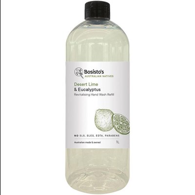 Bosisto’s Desert Lime & Eucalyptus Hand Wash Refill 1 Litre