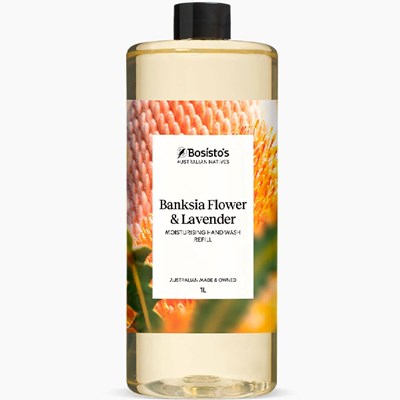 Bosisto’s Banksia Flower & Lavender Hand Wash Refill 1 Litre