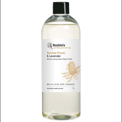 Bosisto’s Banksia Flower & Lavender Hand Wash Refill 1 Litre