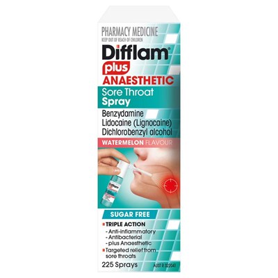 Difflam Plus Anaesthetic Sore Throat Spray 30mL