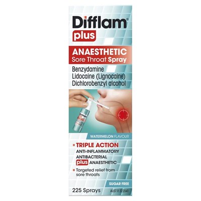 Difflam Plus Anaesthetic Sore Throat Spray 30mL
