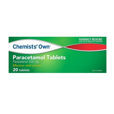 Chemists' Own Paracetamol 20 Tablets