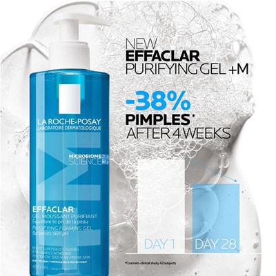 La Roche-Posay Effaclar +M Foaming Gel 400mL