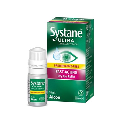 Systane Ultra Lubricant MDPF Eye Drops Fast-Acting Dry Eye Relief 10mL