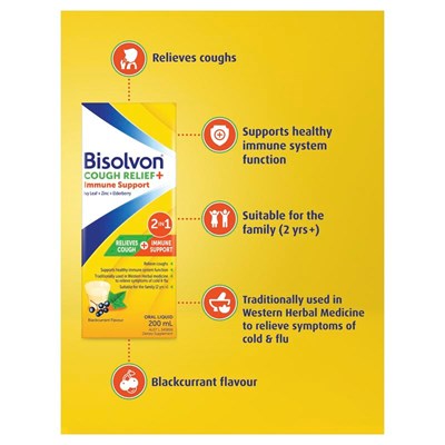 Bisolvon Cough + Immune 200ml