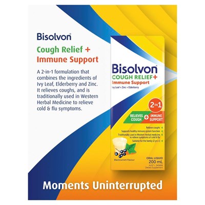 Bisolvon Cough + Immune 200ml