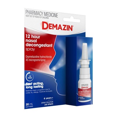 Demazin 12 Hour Decongestant Nasal Spray 20ml